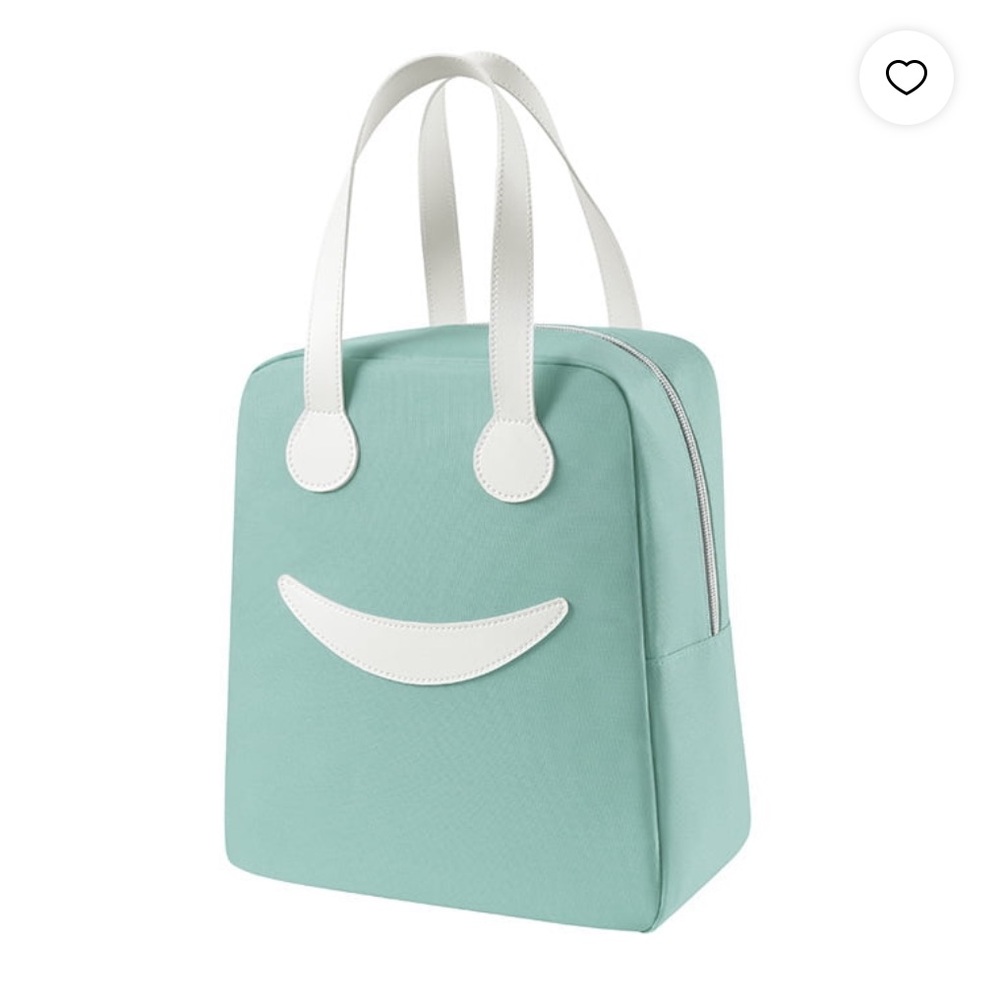 Unisex Insulated cute happy face lunch sac bag